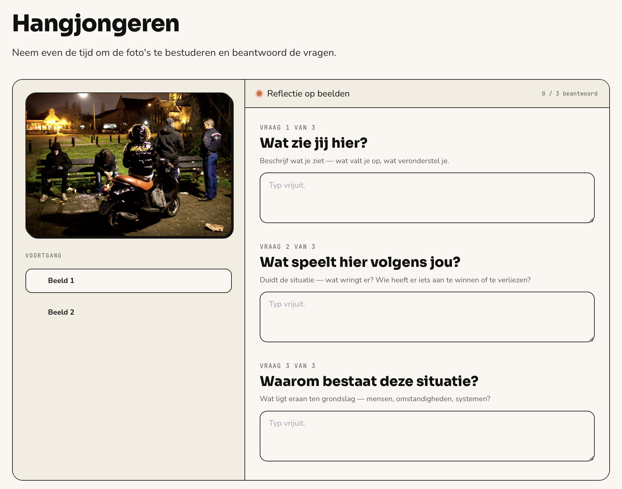 Eerste blik: foto-elicitatie op basis van projectcontext.